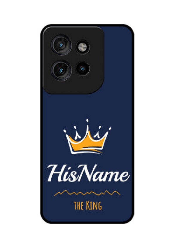 Motorola Edge 50 Neo Custom Glass Phone CaseKing With Name Design
