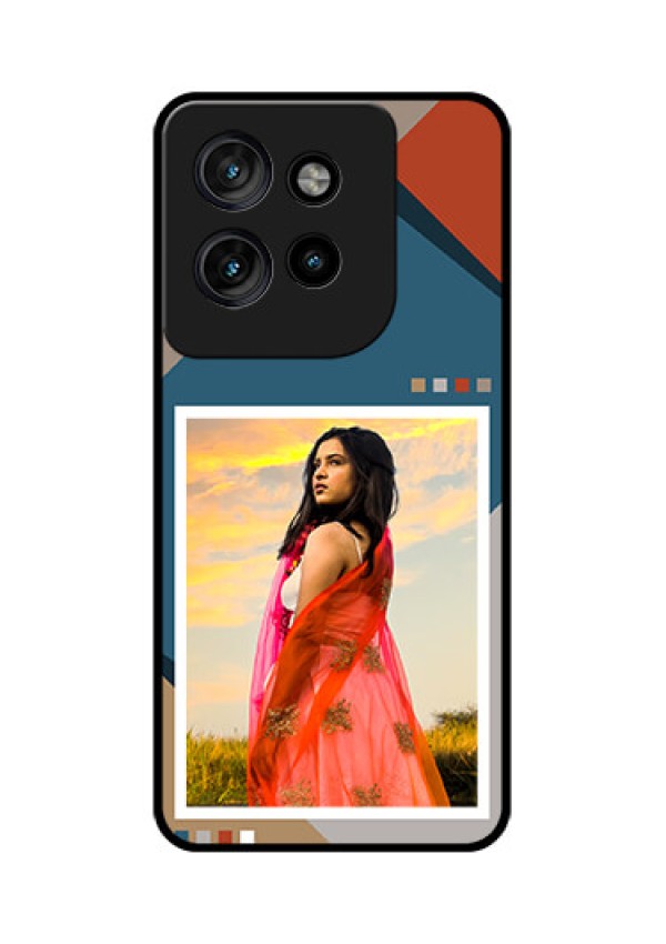 Motorola Edge 50 Neo Custom Glass Phone CaseRetro Color Pallet Design