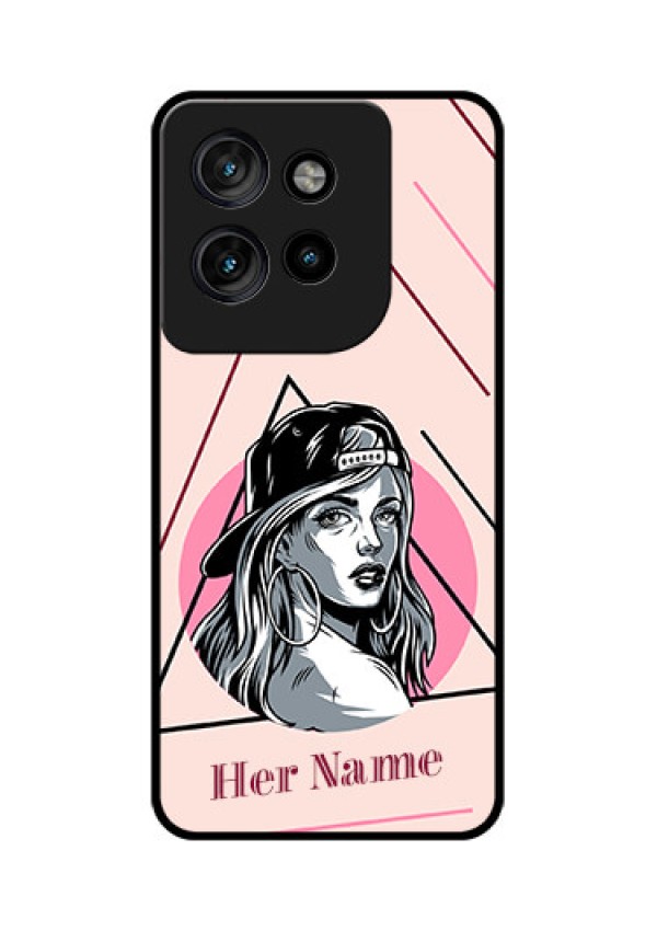 Motorola Edge 50 Neo Custom Glass Phone CaseRockstar Girl Design