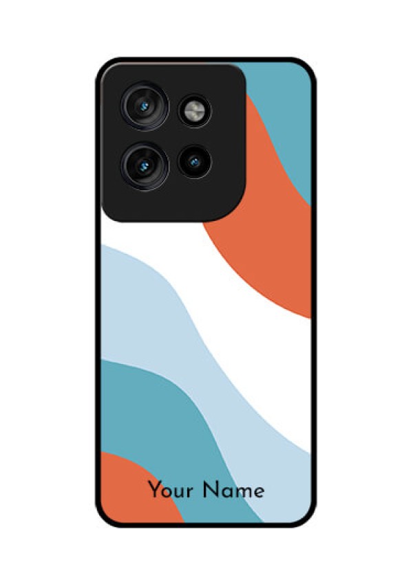 Motorola Edge 50 Neo Custom Glass Phone CaseColoured Waves Design