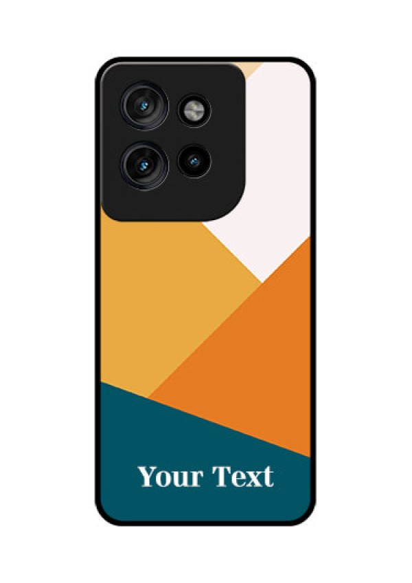 Motorola Edge 50 Neo Custom Glass Phone CaseStacked Multi - Colour Design