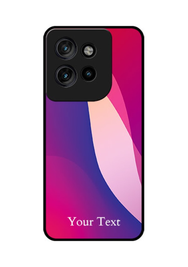 Motorola Edge 50 Neo Custom Glass Phone CaseDigital Abstract Overlap Design