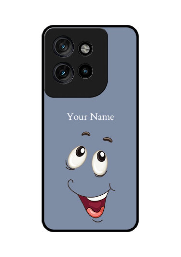 Motorola Edge 50 Neo Custom Glass Phone CaseLaughing Cartoon Face Design