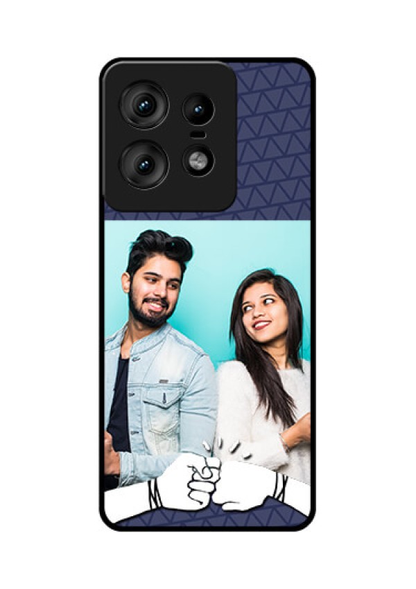 Motorola Edge 50 Pro 5G Custom Glass Phone CaseWith Best Friends Design