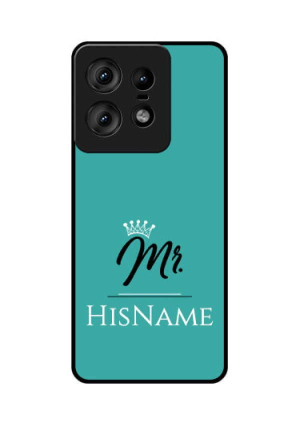 Motorola Edge 50 Pro 5G Custom Glass Phone CaseMr With Name Design