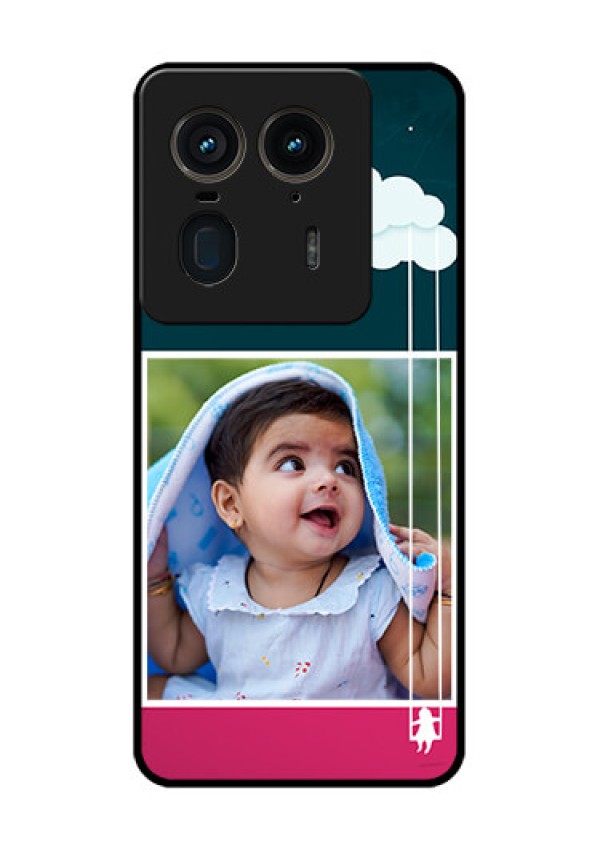 Motorola Edge 50 Ultra 5G Custom Glass Phone CaseCute Girl With Cloud Design