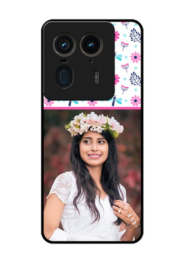 Motorola Edge 50 Ultra 5G Custom Glass Phone CaseColorful Flower Design