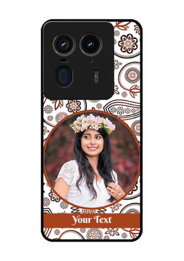 Motorola Edge 50 Ultra 5G Custom Glass Phone CaseAbstract Flower Design