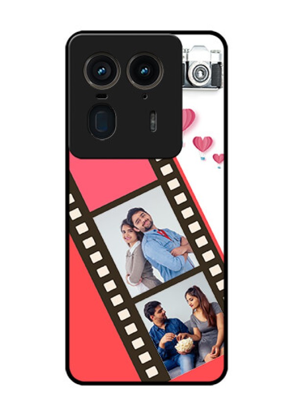 Motorola Edge 50 Ultra 5G Custom Glass Phone Case3 Image Holder With Film Reel