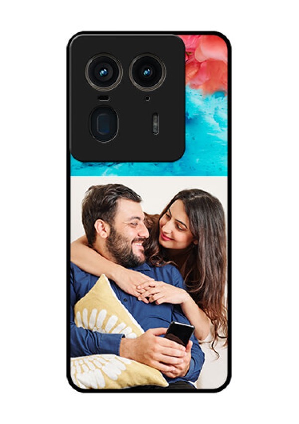 Motorola Edge 50 Ultra 5G Custom Glass Phone CaseQuote With Acrylic Painting Design