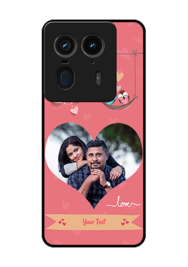 Motorola Edge 50 Ultra 5G Custom Glass Phone CasePeach Color Love Design