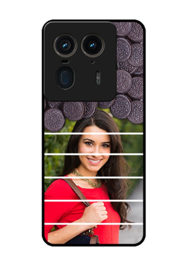 Motorola Edge 50 Ultra 5G Custom Glass Phone CaseWith Oreo Biscuit Design