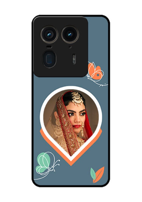 Motorola Edge 50 Ultra 5G Custom Glass Phone CaseDroplet Butterflies Design