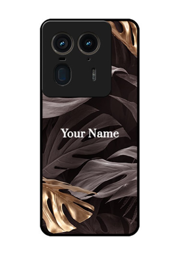 Motorola Edge 50 Ultra 5G Custom Glass Phone CaseWild Leaves Digital Paint Design