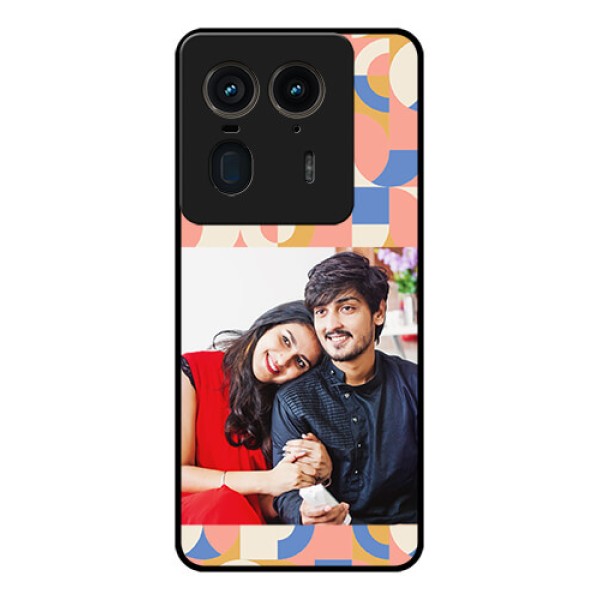 Motorola Edge 50 Ultra 5G Custom Glass Phone CaseSemi - Circle Maze Pattern Design Motorola Edge 50 Ultra 5G Custom Glass Phone CaseSemi - Circle Maze Pattern Design
