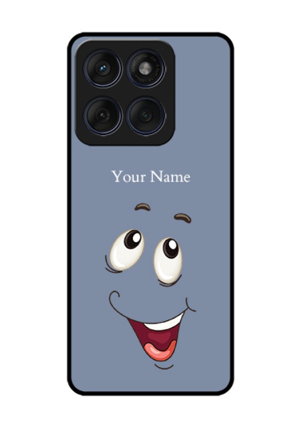 Edge 60 Fusion Custom Glass Phone Case - Laughing Cartoon Face Design