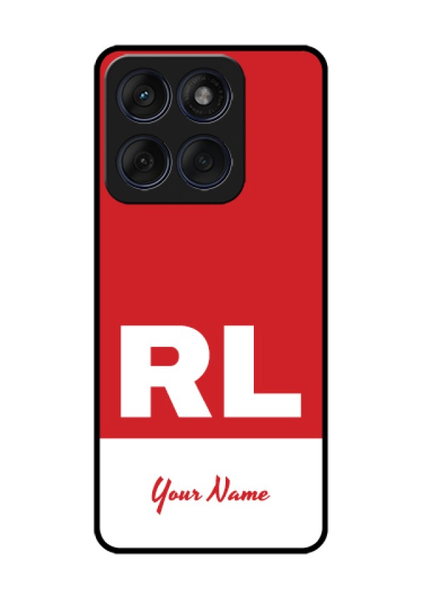 Edge 60 Fusion Custom Glass Phone Case - Dual Tone Custom Text Design