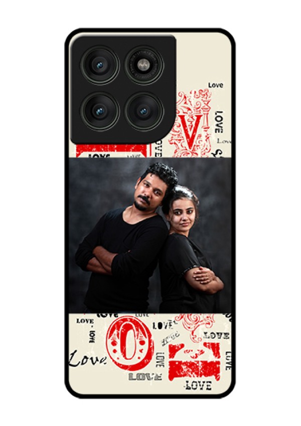 Motorola Edge 60 Pro 5G Custom Glass Phone Case - Trendy Love Design Case