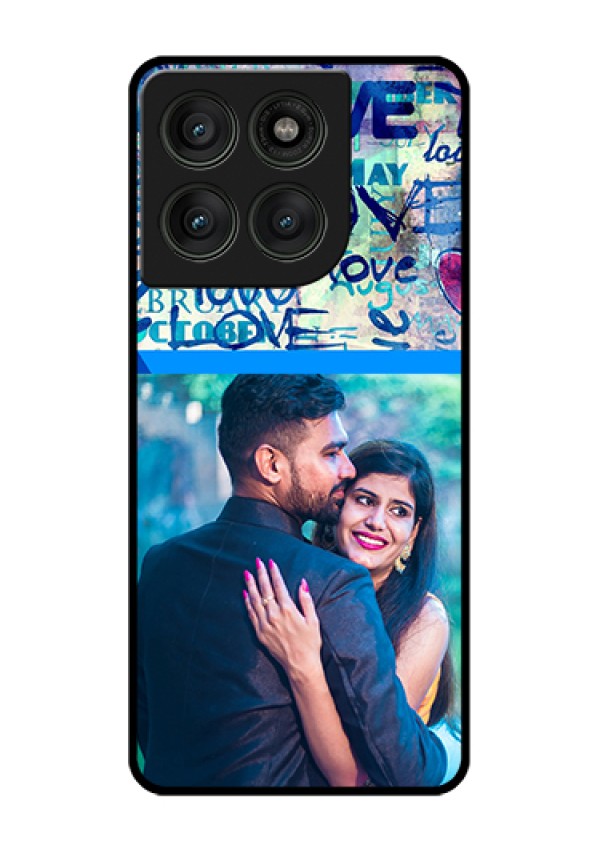 Motorola Edge 60 Pro 5G Custom Glass Phone Case - Colorful Love Design