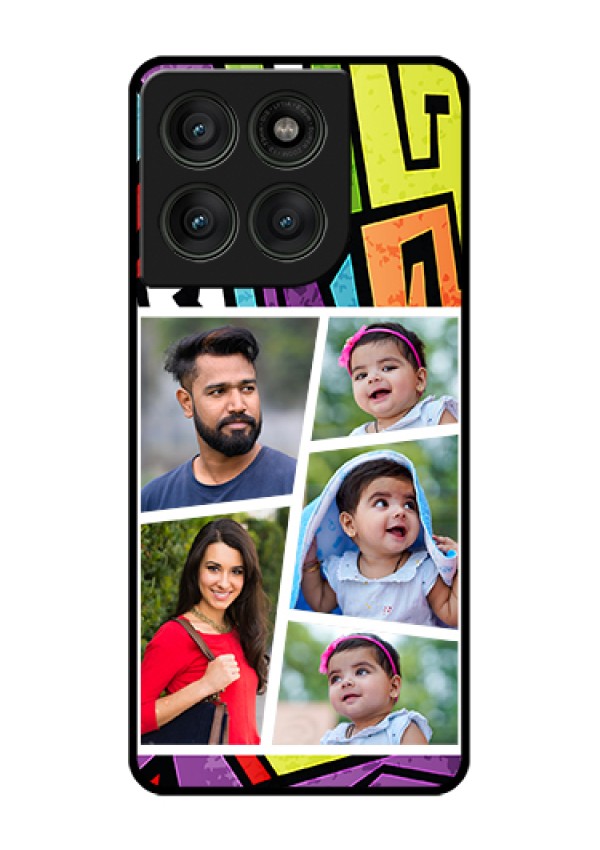 Motorola Edge 60 Pro 5G Custom Glass Phone Case - Graffiti Pattern Design