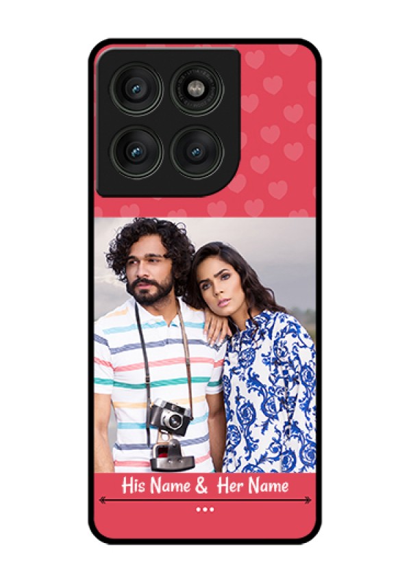 Motorola Edge 60 Pro 5G Custom Glass Phone Case - Simple Love Design