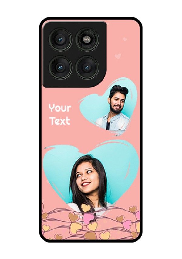 Motorola Edge 60 Pro 5G Custom Glass Phone Case - Love Doodle Design