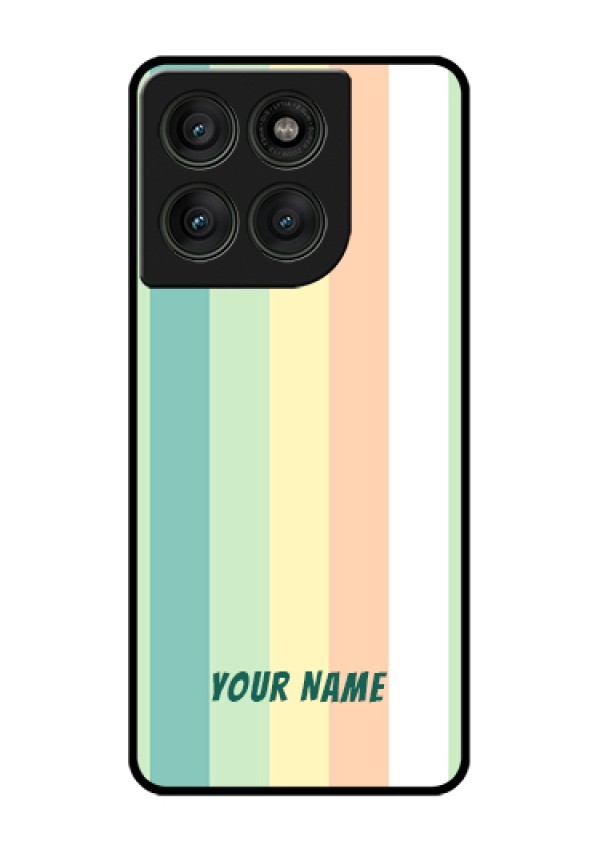 Motorola Edge 60 Pro 5G Custom Glass Phone Case - Multi - Colour Stripes Design