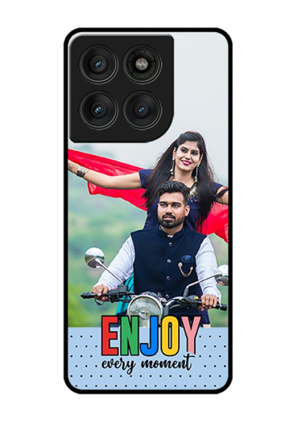 Motorola Edge 60 Pro 5G Custom Glass Phone Case - Enjoy Every Moment Design