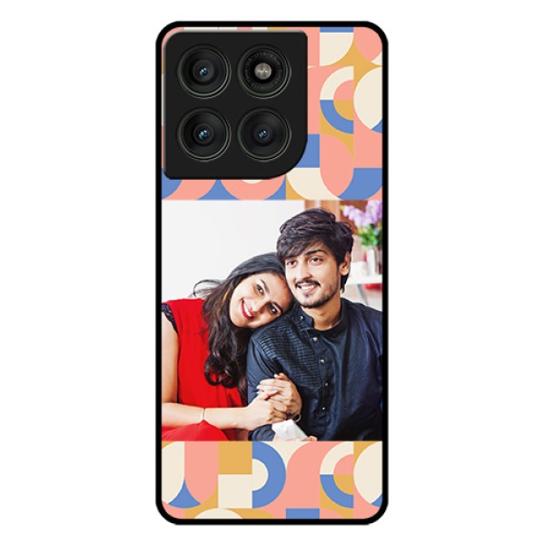 Motorola Edge 60 Pro 5G Custom Glass Phone Case - Semi - Circle Maze Pattern Design Motorola Edge 60 Pro 5G Custom Glass Phone Case - Semi - Circle Maze Pattern Design