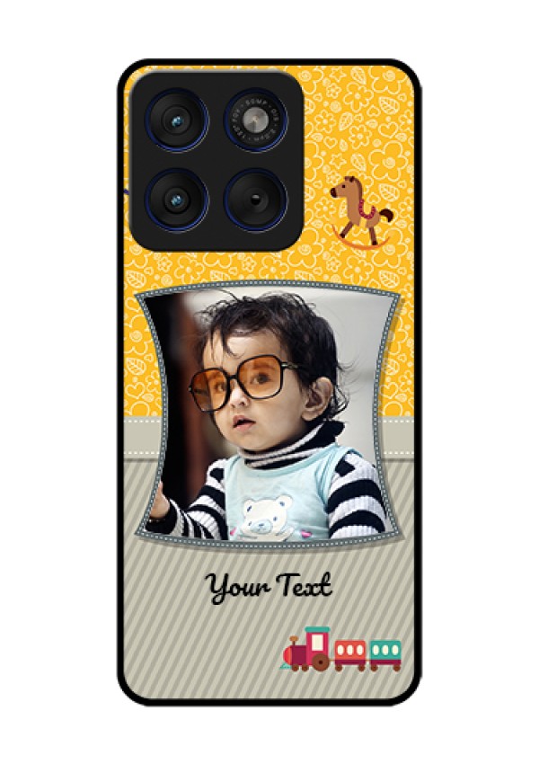 Motorola Edge 70 5G Custom Glass Phone Case - Baby Picture Upload Design