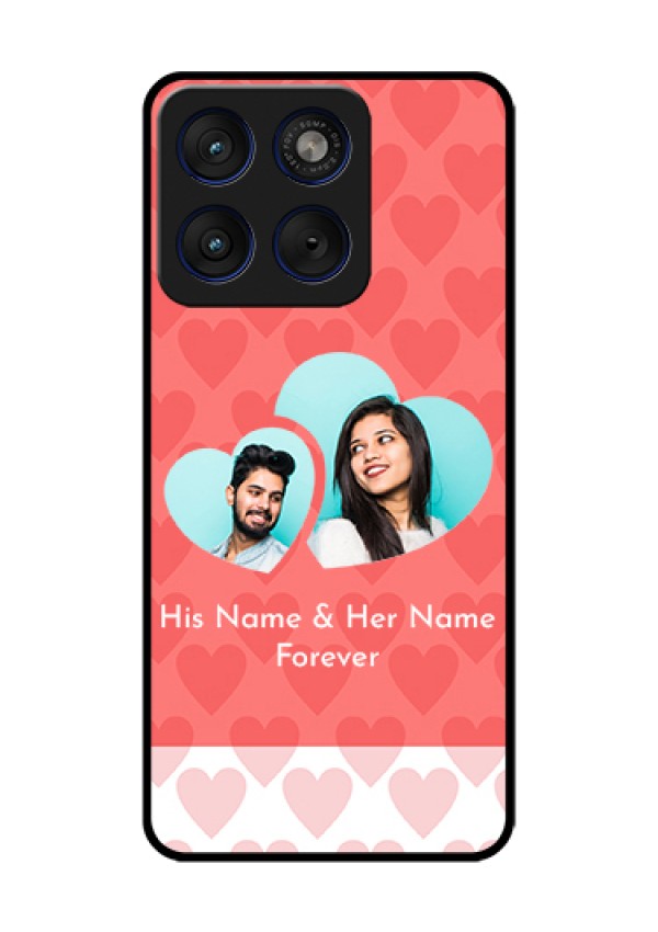 Motorola Edge 70 5G Custom Glass Phone Case - Couple Pic Upload Design