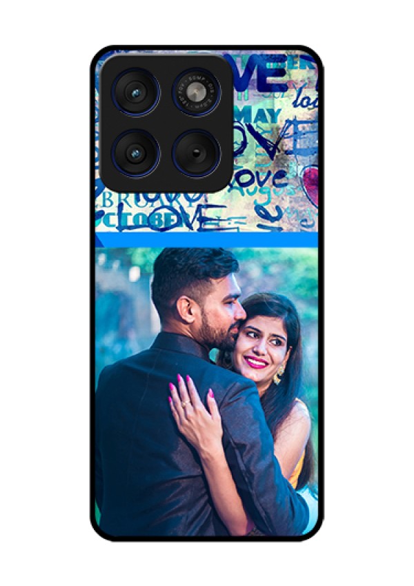 Motorola Edge 70 5G Custom Glass Phone Case - Colorful Love Design