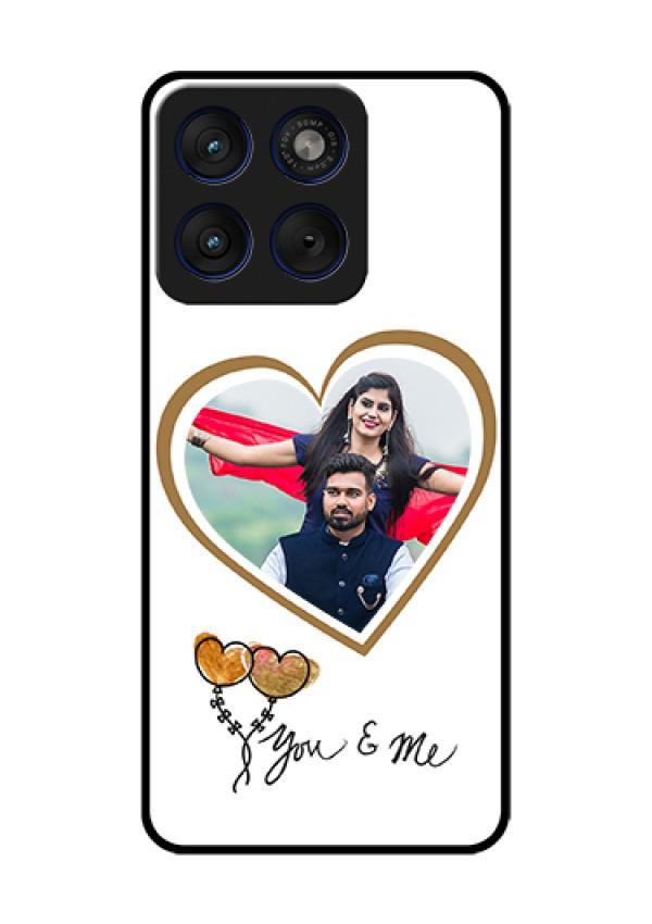 Motorola Edge 70 5G Custom Glass Phone Case - You & Me Design