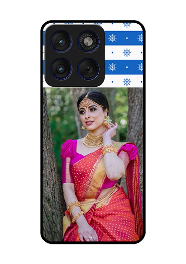 Motorola Edge 70 5G Custom Glass Phone Case - Snow Pattern Design