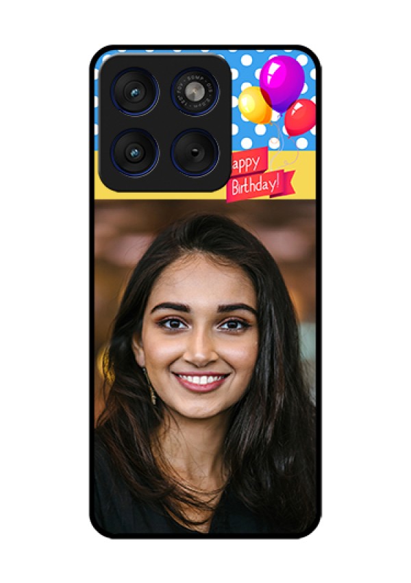 Motorola Edge 70 5G Custom Glass Phone Case - Happy Birthday Design