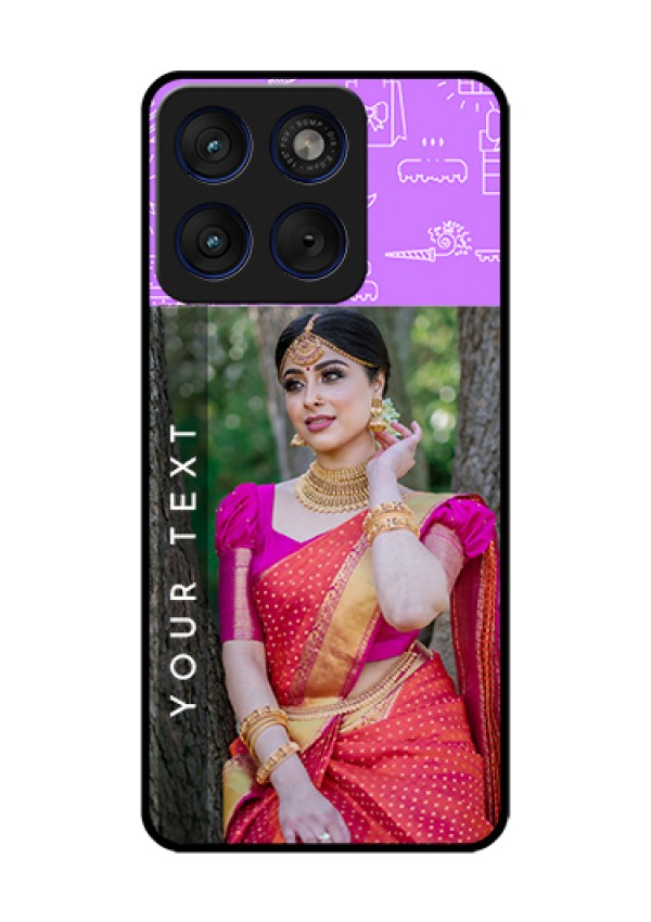 Motorola Edge 70 5G Custom Glass Phone Case - Birthday Icons Design