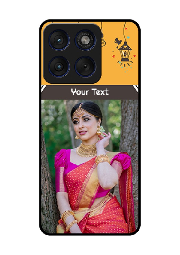 Motorola Edge 70 5G Custom Glass Phone Case - With Family Picture And Icons
