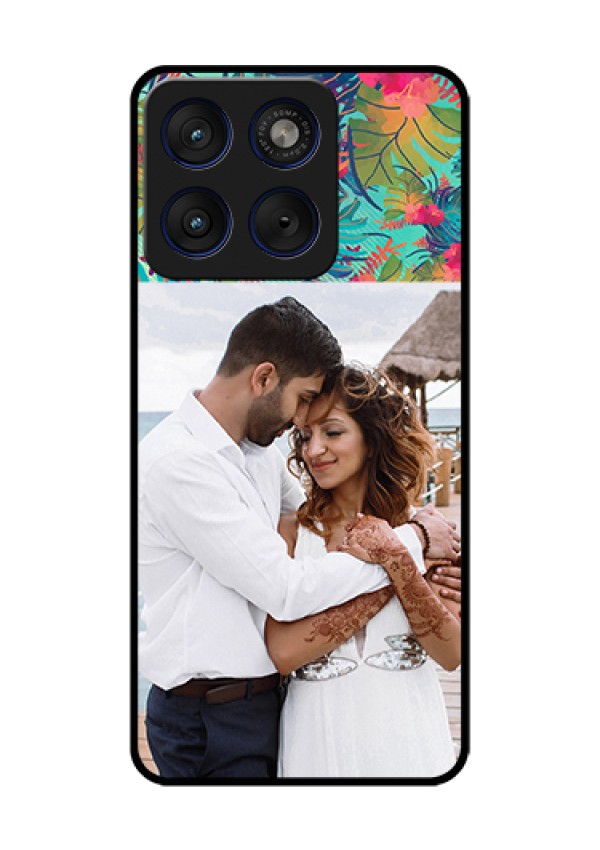 Motorola Edge 70 5G Custom Glass Phone Case - Watercolor Floral Design