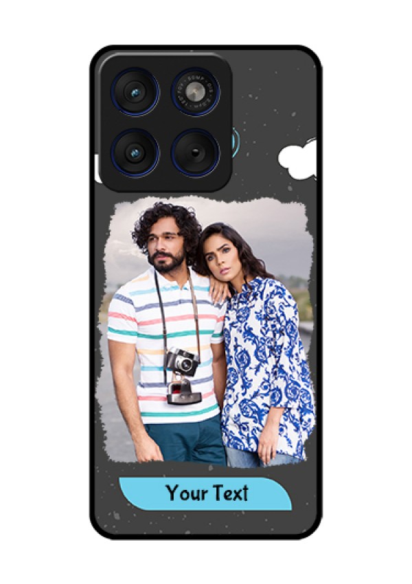 Motorola Edge 70 5G Custom Glass Phone Case - Splashes With Love Doodles Design