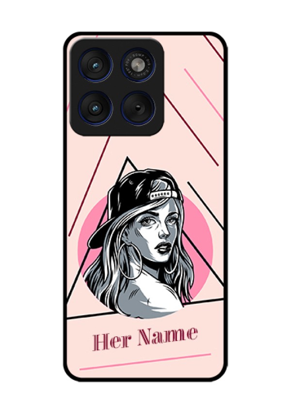 Motorola Edge 70 5G Custom Glass Phone Case - Rockstar Girl Design