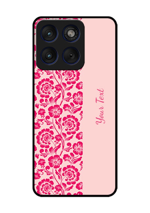 Motorola Edge 70 5G Custom Glass Phone Case - Attractive Floral Pattern Design
