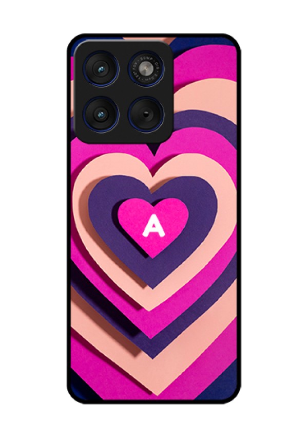 Motorola Edge 70 5G Custom Glass Phone Case - Cute Heart Pattern Design