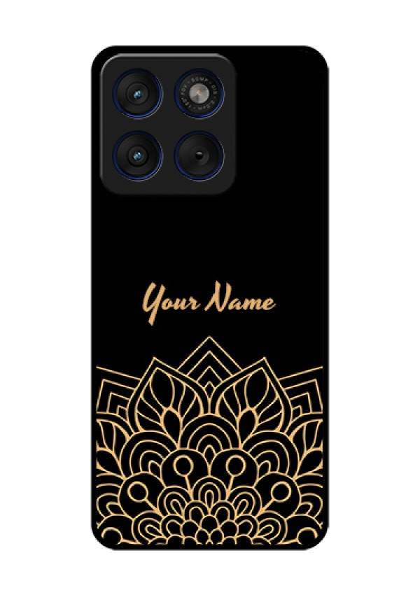 Motorola Edge 70 5G Custom Glass Phone Case - Golden Mandala Design