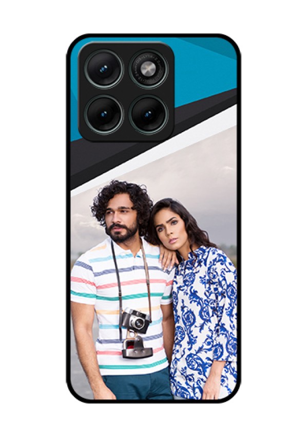 Motorola Edge 70 Fusion Custom Glass Phone Case - Simple Pattern Photo Upload Design