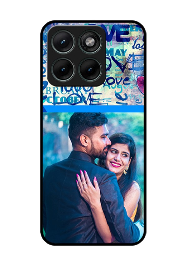 Motorola Edge 70 Fusion Custom Glass Phone Case - Colorful Love Design