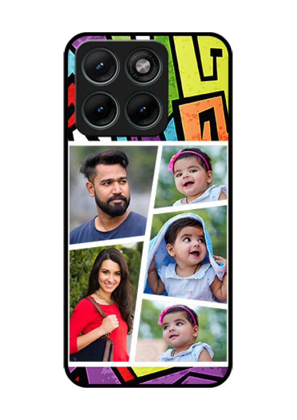 Motorola Edge 70 Fusion Custom Glass Phone Case - Graffiti Pattern Design