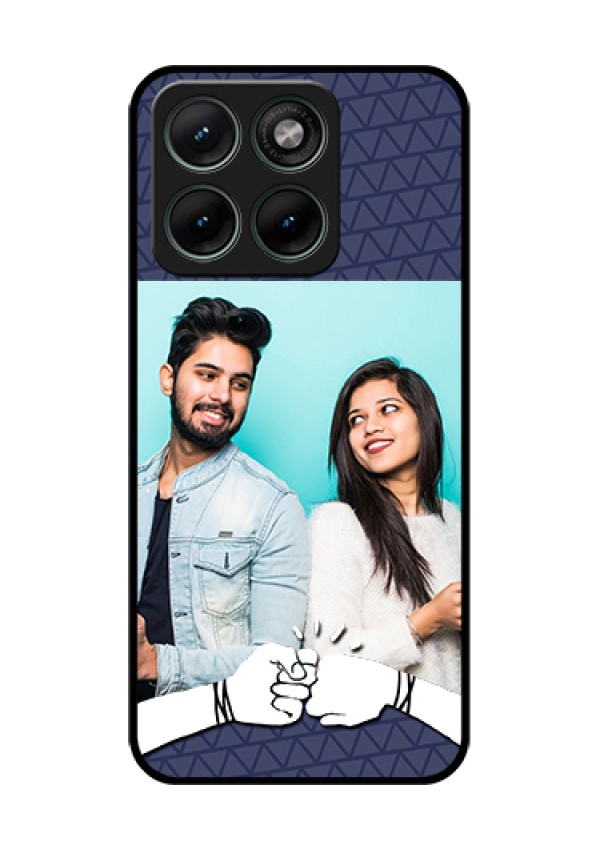Motorola Edge 70 Fusion Custom Glass Phone Case - With Best Friends Design