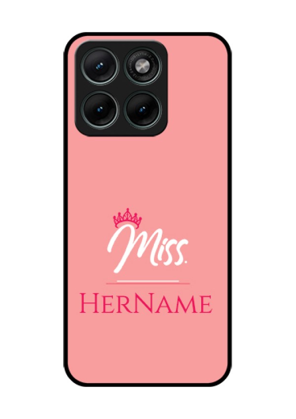 Motorola Edge 70 Fusion Custom Glass Phone Case - Mrs With Name Design