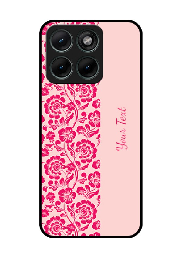 Motorola Edge 70 Fusion Custom Glass Phone Case - Attractive Floral Pattern Design
