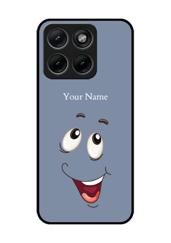 Motorola Edge 70 Fusion Custom Glass Phone Case - Laughing Cartoon Face Design